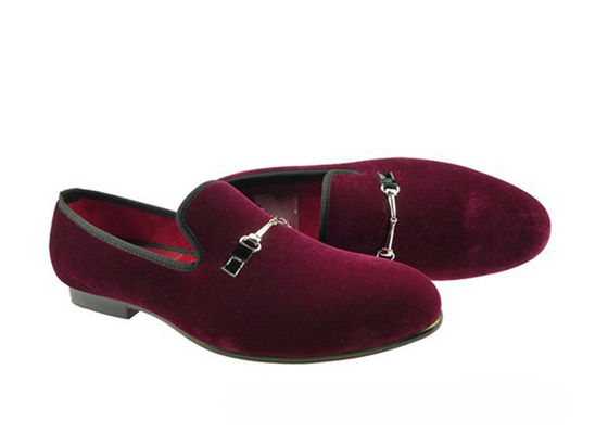 El yapımı Erkek Kırmızı Kadife Çoraplar, Rahat Slip On Casual Ayakkabı