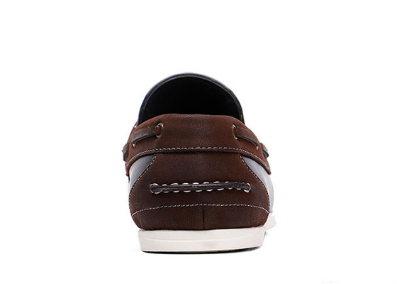 Düz Klasik Erkek Deri Çizgi ayakkabıları Twill Lining Siyah Casual Loafers