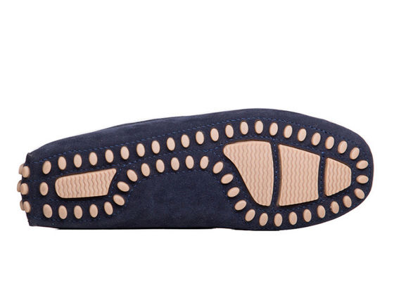 Dikiş Tarzı Düz Erkek Siyah Sürüş Ayakkabısı, Moccasin - Gommino Suede Sürüş Ayakkabısı