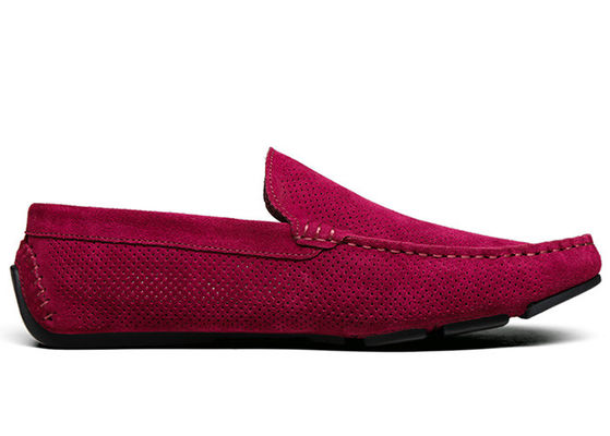 Yazlık Hollow Outs Erkek Suede Casual Loafers, Gommino Deri Loafers