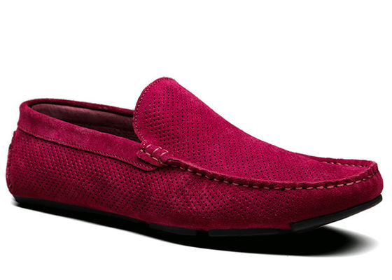 Yazlık Hollow Outs Erkek Suede Casual Loafers, Gommino Deri Loafers