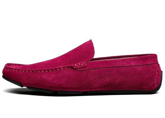 Yazlık Hollow Outs Erkek Suede Casual Loafers, Gommino Deri Loafers