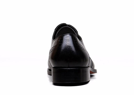 Goodyear Erkek Siyah Deri Brogues, Hünerli El Yapımlı Erkekler İş İlişkileri Casual Ayakkabıları