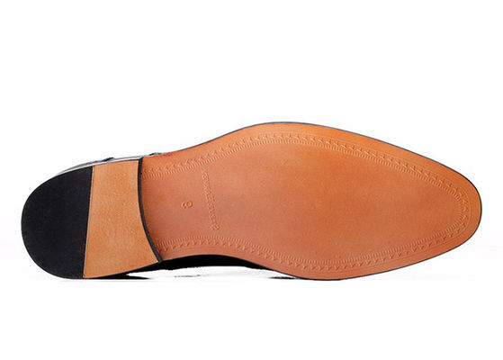 Goodyear Erkek Siyah Deri Brogues, Hünerli El Yapımlı Erkekler İş İlişkileri Casual Ayakkabıları