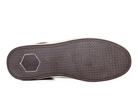Kahverengi Klasik Erkek Dırnaqlı Sneakers, ODM Erkek Gerçek Deri Rastgele Ayakkabılar