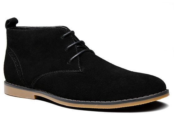 Moda Erkek Suede Bilek Çizmeleri Gerçek Deri Erkek Kış Elbise Çizmeleri