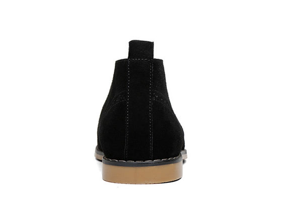 Moda Erkek Suede Bilek Çizmeleri Gerçek Deri Erkek Kış Elbise Çizmeleri