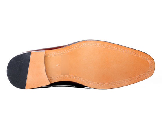 Klasik Erkek Deri Loafers Dikiş El yapımı deri elbise ayakkabıları ziyafet için
