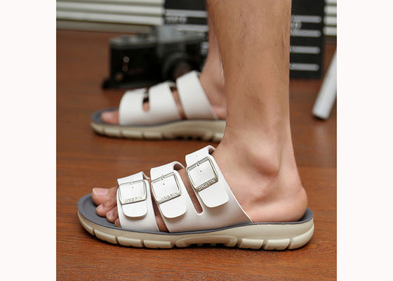 ODM Erkekler Casual Deri Çoraplar Gerçek Deri Sığır Derisi Sandaleri Erkekler Tasarımcı Flip Flops