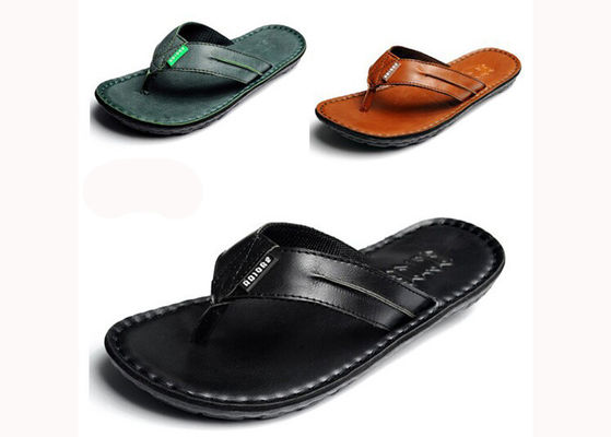 Flip Flop Erkek Deri Çoraplar Özel Yaz Erkek Tasarımcı Çoraplar