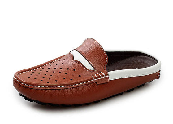 Moda Yaz Gerçek Deri Erkek Sandal / Erkek Sığır Derisi Çorap