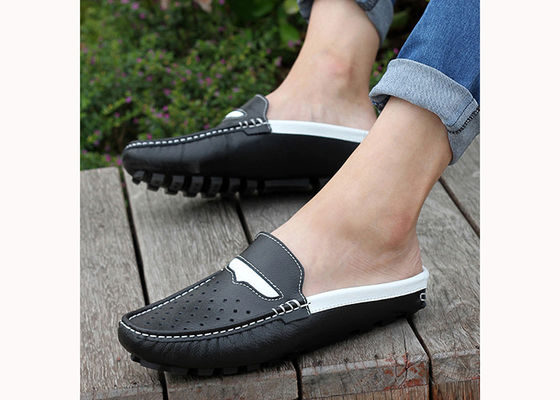 Moda Yaz Gerçek Deri Erkek Sandal / Erkek Sığır Derisi Çorap