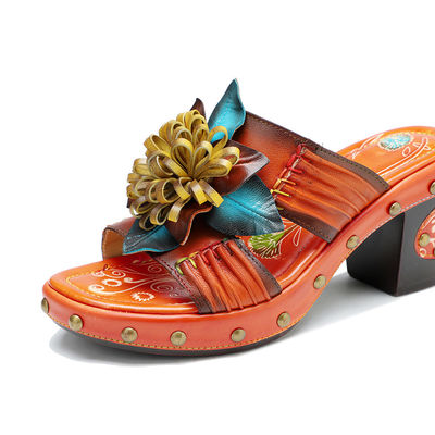 El yapımı Moda Kadınlar Sandalyeler Çorap 3D Çiçekler Platform Çorap Ayakkabıları
