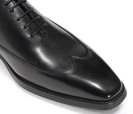 Derby Brogue Oxford Erkek Deri Elbise Ayakkabıları Klasik El Yapımı OEM Servisiyle