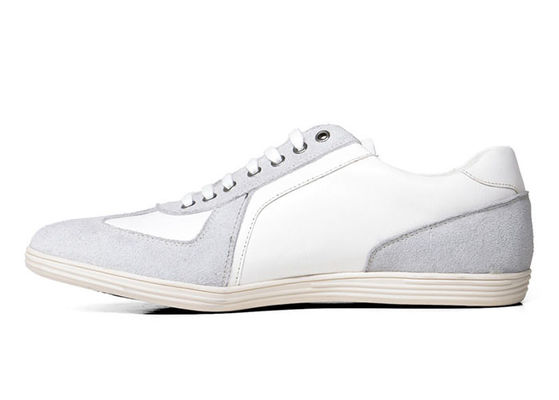 OEM Erkekler Casual Ayakkabıları Suede Deri Erkekler Beyaz Düz Ayakkabılar