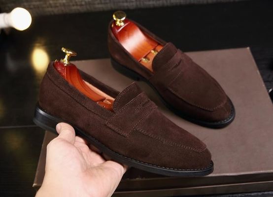 El yapımı süet Cortex Klasik Erkek Deri Loafers / Erkek Rastgele Süet Loafers