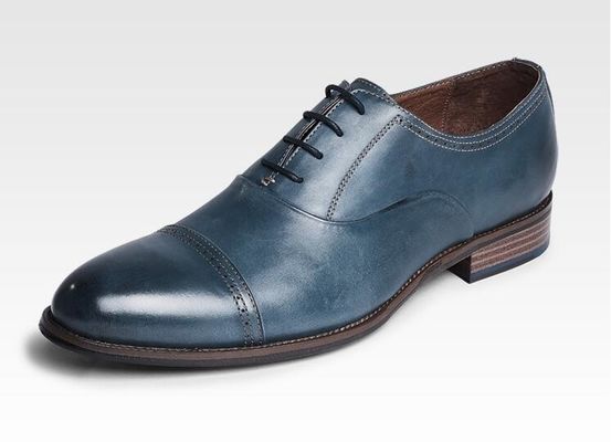 Yuvarlak ayakkabı moda erkekler giyim ayakkabıları, dantel OEM koyu kahverengi Oxford ayakkabıları