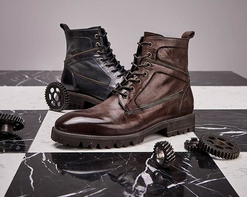 Rahat Sonbahar Erkek Çizmeleri Nefes Alıcı Erkek Yüksek Üst Ara sıra ayakkabılar