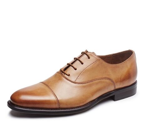 İş / Düğün Erkek Giysi Ayakkabıları Boğa Gerçek Deri Dırnaq Brogues