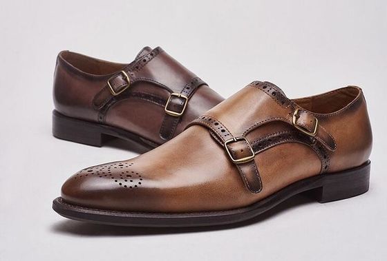 Lüks kanat uçları Brogue Oxford ayakkabıları, Erkekler resmi ayakkabılar düğün için