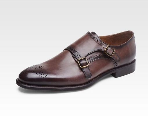 Lüks kanat uçları Brogue Oxford ayakkabıları, Erkekler resmi ayakkabılar düğün için