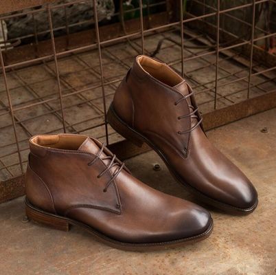 Chukka Suede Deri Erkek Deri Rastgele Ayakkabılar Kahverengi Erkek Dırnaqlı Giysi Çizmeler