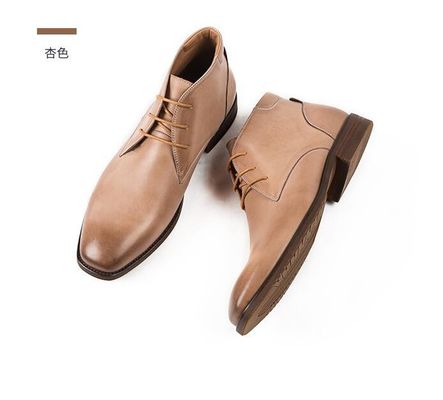 Chukka Suede Deri Erkek Deri Rastgele Ayakkabılar Kahverengi Erkek Dırnaqlı Giysi Çizmeler