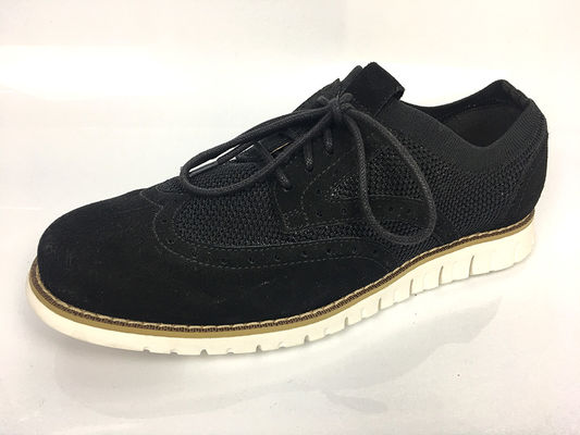 Erkekler için Flyknit Suede Hafif EVA Alt tabanlı örgü ayakkabıları