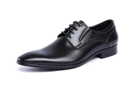 Marka Wingtip Oxford Lüks Erkek Deri Elbise Ayakkabıları, Oyulmuş Gerçek Deri Ayakkabılar
