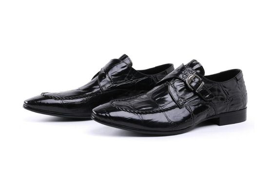 El yapımı parlak deri brogues resmi kahverengi iş ayakkabıları akşam partisi giymek için