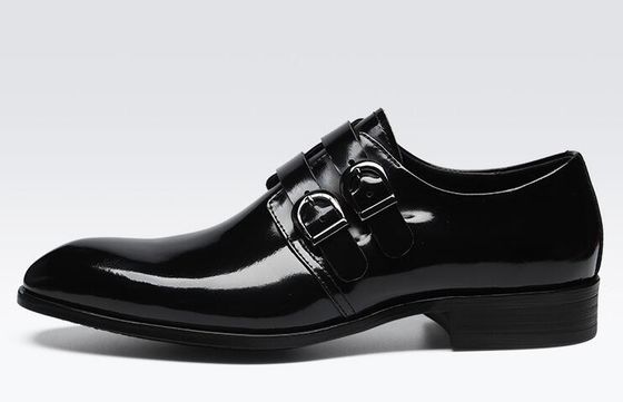 Retro Brogue Erkekler Resmi Giyim Ayakkabıları, İş Ofisi Siyah Oxford Ayakkabıları