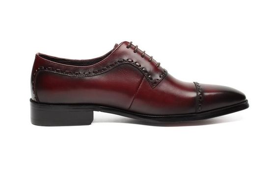 Deri Bahar / Sonbahar Erkek Düğün Elbise Ayakkabıları Erkek Moda Goodyear tabanları Oxford