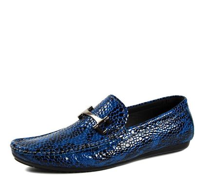 Alligator Gerçek Deri Erkek Ara sıra Loafers Dışarıda Erkekler PU Loafer Ayakkabıları