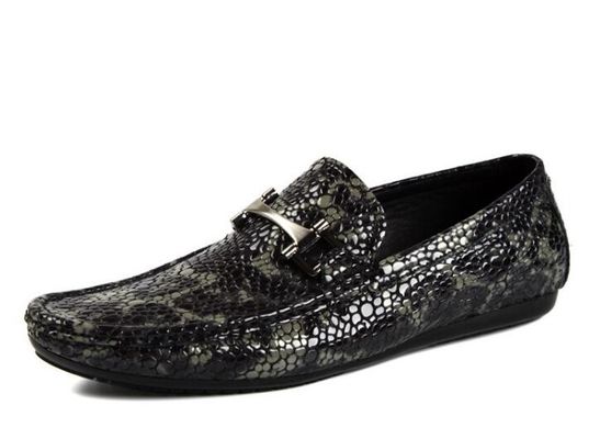Alligator Gerçek Deri Erkek Ara sıra Loafers Dışarıda Erkekler PU Loafer Ayakkabıları