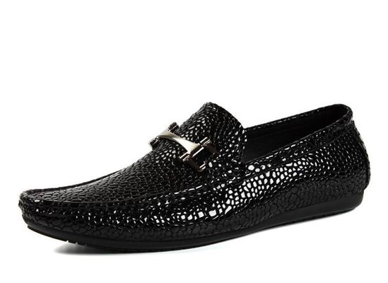 Alligator Gerçek Deri Erkek Ara sıra Loafers Dışarıda Erkekler PU Loafer Ayakkabıları