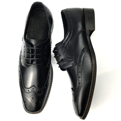 Erkek Casual Deri Ayakkabıları / Erkek Siyah Oxford Ayakkabıları Moda İtalyan Tarzı