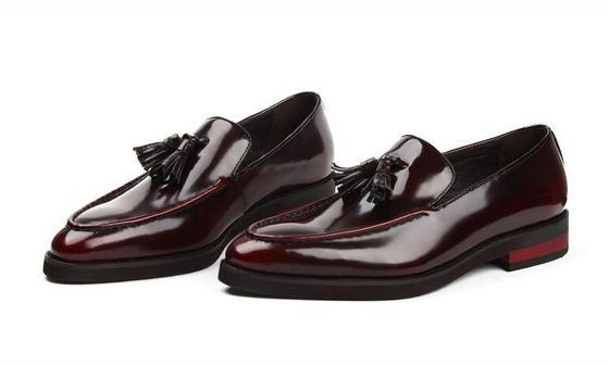 Dayanıklı Erkek Casual Çoraplar Suede Deri Casual Ayakkabılar Slip On Closure Tipi
