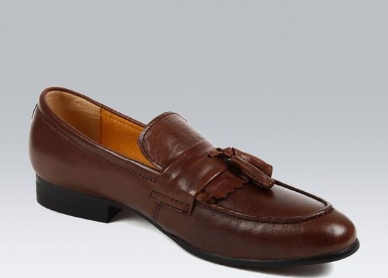 Gerçek Süet Tassel Loafers Erkek ayakkabıları / Süet Deri Elbise Ayakkabıları ODM
