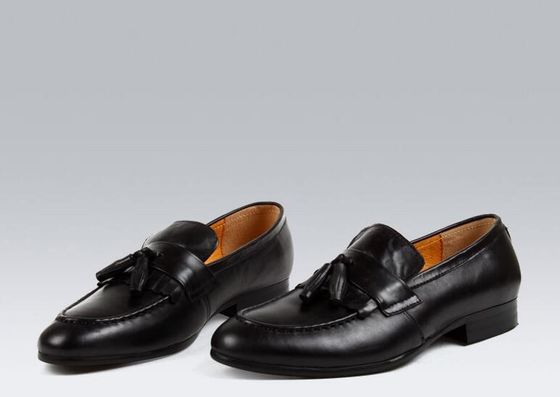 Gerçek Süet Tassel Loafers Erkek ayakkabıları / Süet Deri Elbise Ayakkabıları ODM