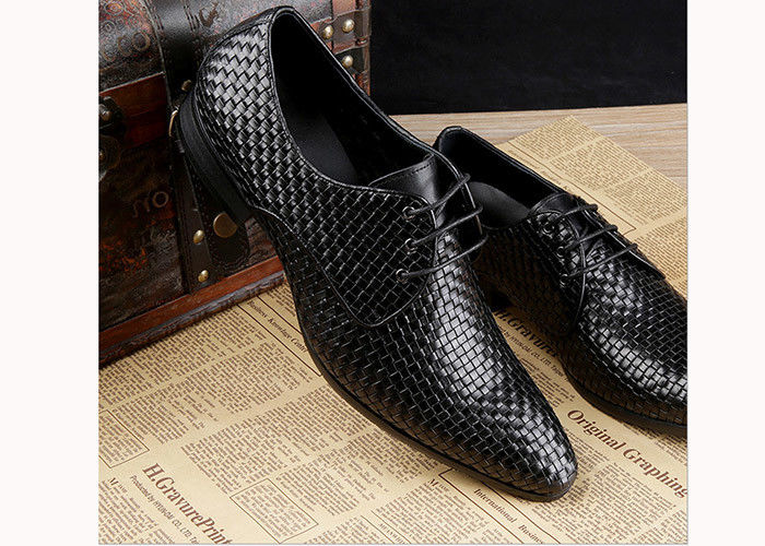 Erkek Burgundy Elbise Ayakkabıları Vintage İtalyan Goodyear Welted Tam Taneler Deri Ayakkabılar