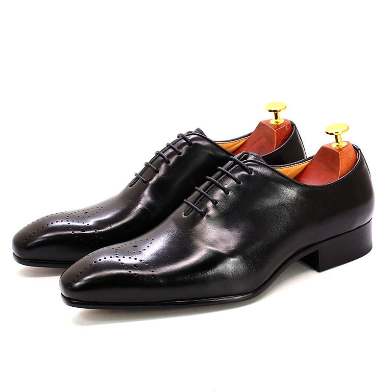 Retro Vintage Erkek Deri Elbise Ayakkabıları, Erkek Deri Dırnaqlı Brogue Ayakkabıları