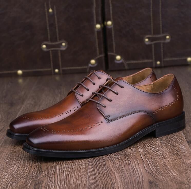 Yuvarlak ayakkabı Erkek Deri Loafers Kafatası Tarzı Oxford Slip On Flats Parti için ayakkabılar