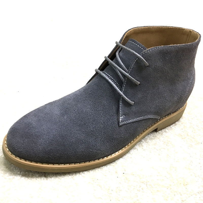 Büyük Boylu İtalyan Stili Erkek Suede Çöl Çizmeleri, Kış Bileği Premium Suede Çizmeleri