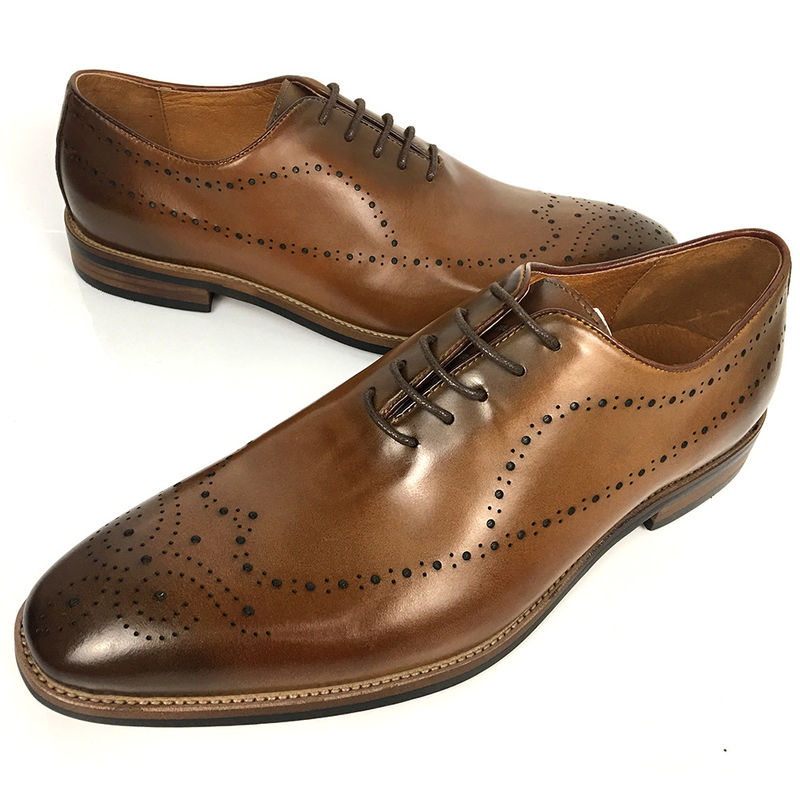 İngiltere Tarzı Moda Erkekler Ofis Formal Deri Brogue Ayakkabıları Büyük Boyutlu